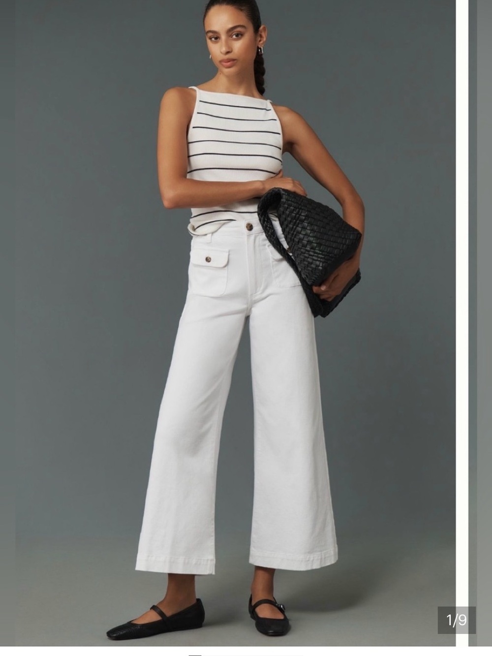 PAIGE Harper Ankle Wide-Leg Jeans